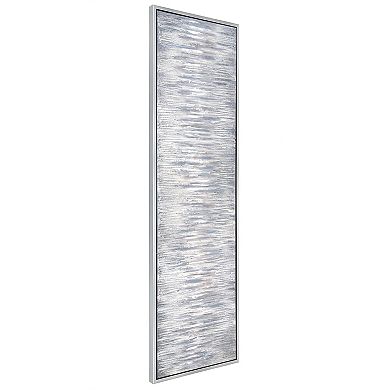 Gray Field Textured Metallic Wall Art