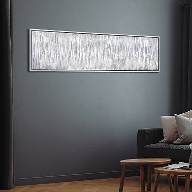 Gray Field Textured Metallic Wall Art