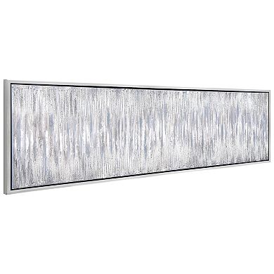 Gray Field Textured Metallic Wall Art