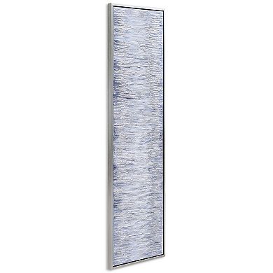 Gray Field Textured Metallic Wall Art