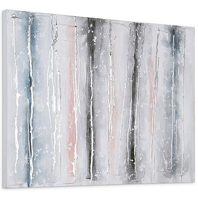 Blue Roads Textured Metallic Wall Art