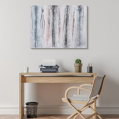 Blue Roads Textured Metallic Wall Art