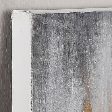 Gold Finish Frequency Textured Metallic Wall Art