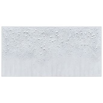 White Snow A Textured Metallic Wall Art