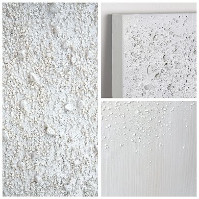 White Snow A Textured Metallic Wall Art