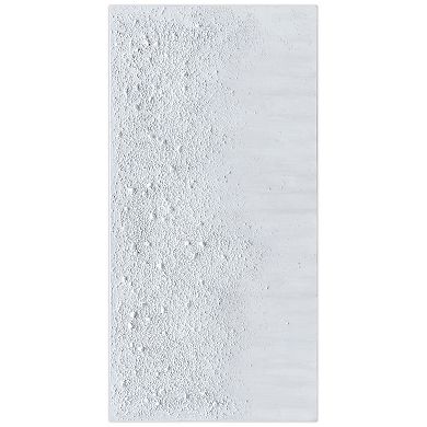White Snow A Textured Metallic Wall Art
