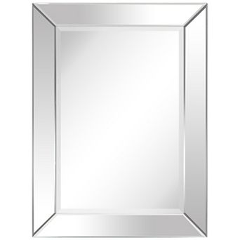 Modern Beveled Rectangle Wall Mirror