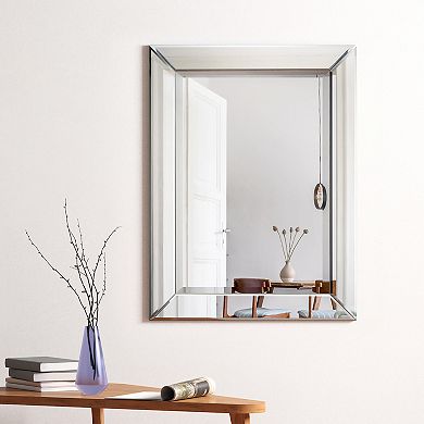 Modern Beveled Rectangle Wall Mirror