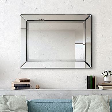 Modern Beveled Rectangle Wall Mirror