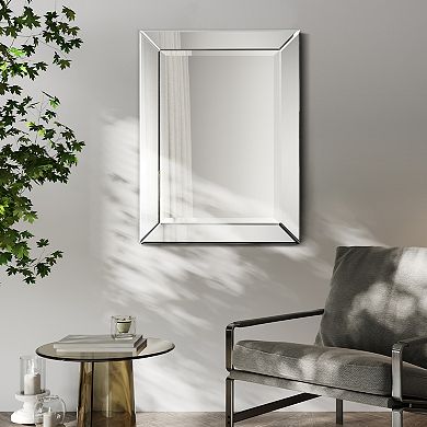Modern Beveled Rectangle Wall Mirror