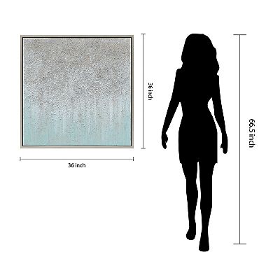 Sliver Field Textured Metallic Wall Art