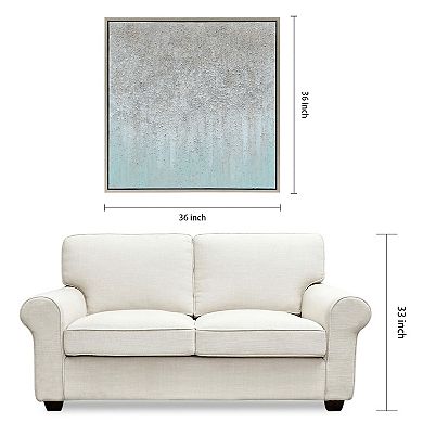 Sliver Field Textured Metallic Wall Art