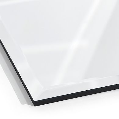 Frameless Beveled Prism Rectangular Wall Mirror