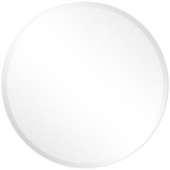 Frameless beveled Round Wall Mirror