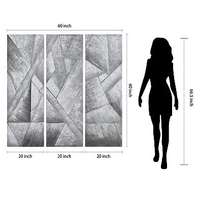 Diamonds Textured Metallic Wall Art