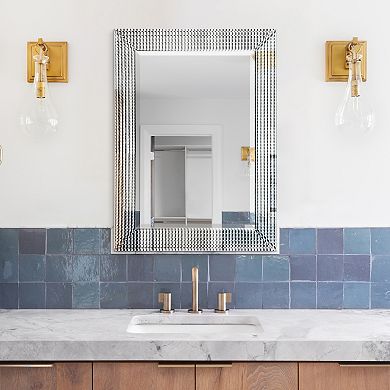 Bling Beveled Glass Rectangle Wall Mirror