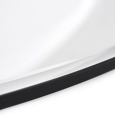 Frameless beveled Oval Wall Mirror