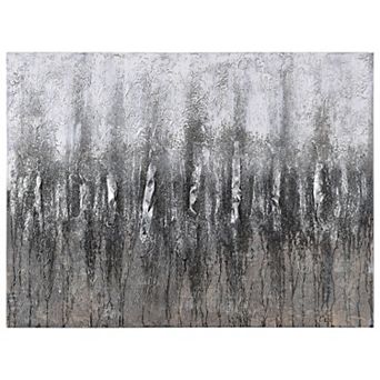 Gray Frequency Textured Metallic Wall Art