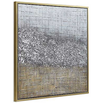 Matter Textured Metallic Wall Art
