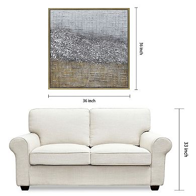 Matter Textured Metallic Wall Art