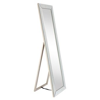 Bling Beveled Glass Rectangle Cheval Mirror