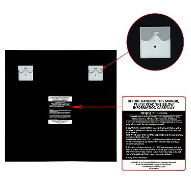 Frameless Rectangular Beveled Prism Mirror Panel