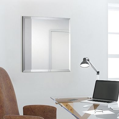 Frameless Rectangular Beveled Prism Mirror Panel