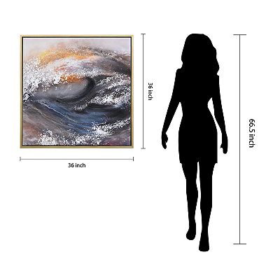 Tornado Textured Metallic Wall Art