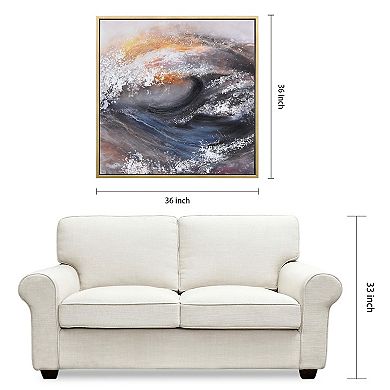Tornado Textured Metallic Wall Art