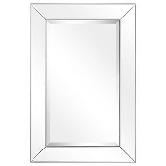 Modern Beveled Small Rectangle Wall Mirror