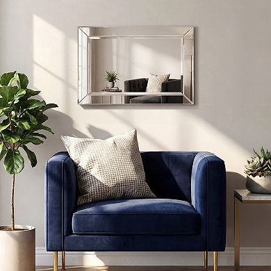 Modern Beveled Small Rectangle Wall Mirror