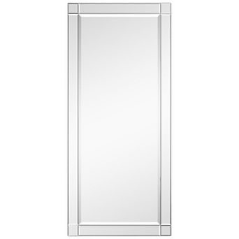 Modern Squared Corner Beveled Rectangle Wall Mirror
