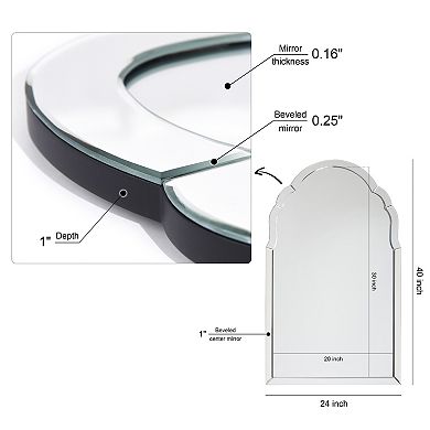 Elegant Beveled Wall Mirror II
