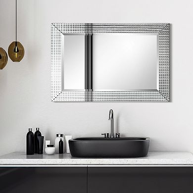Bling Beveled Glass Rectangle Wall Mirror