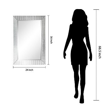 Bling Beveled Glass Rectangle Wall Mirror