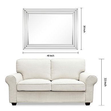 Multi Faceted Rectangle Wall Mirror