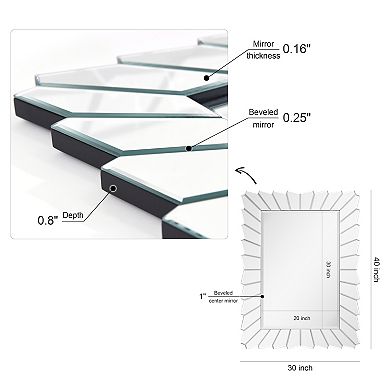 Traverse Modern Beveled Mirror