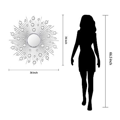 Milkyway I Bling Round Wall Mirror