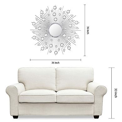 Milkyway I Bling Round Wall Mirror