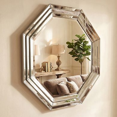 Multi Faceted Octagons Wall Mirror