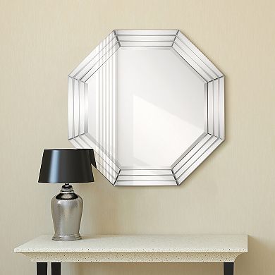 Multi Faceted Octagons Wall Mirror