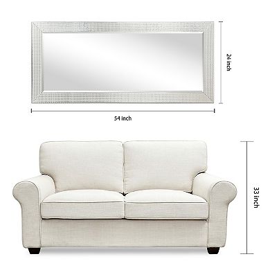 Bling Beveled Glass Rectangle Wall Mirror