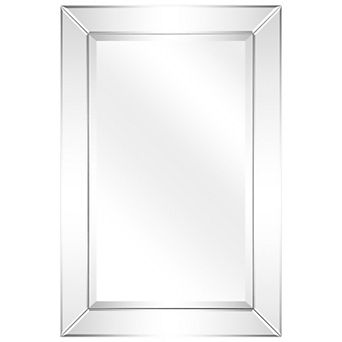 Modern Beveled Rectangle 36" x 24" Horizontal & Vertical Wall Mirror
