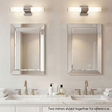 Modern Beveled Rectangle 36" x 24" Horizontal & Vertical Wall Mirror