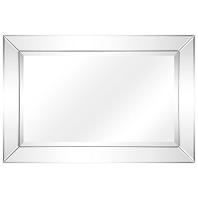 Modern Beveled Rectangle Wall Mirror