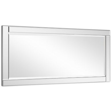 Modern Beveled Rectangle 54" x 24" Horizontal & Vertical Wall Mirror