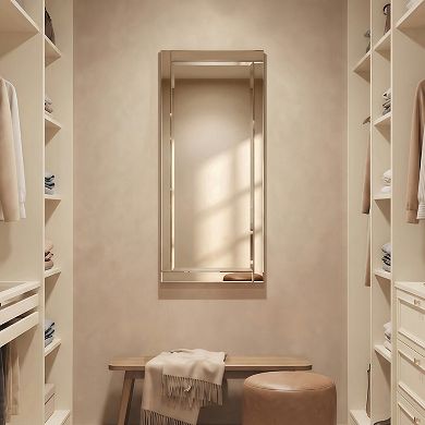 Modern Beveled Rectangle 54" x 24" Horizontal & Vertical Wall Mirror
