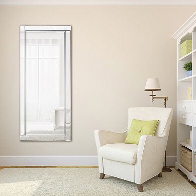 Modern Beveled Rectangle 54" x 24" Horizontal & Vertical Wall Mirror