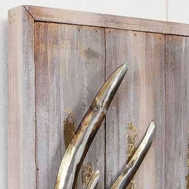 Deer 1 Iron Wooden Wall Art