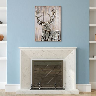Deer 1 Iron Wooden Wall Art